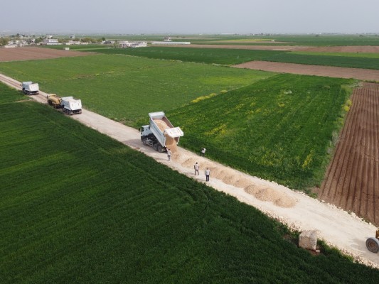 Suruç'ta yol yapım atağı