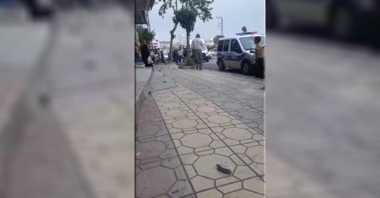 Urfa'da bir kişinin üzerine beton blok düştü!
