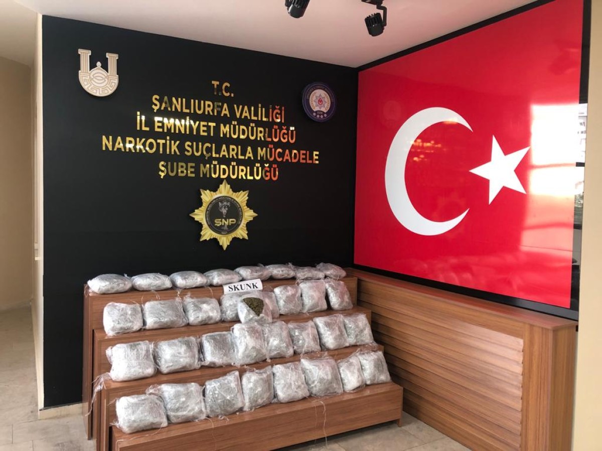 Urfa’da uyuşturucu operasyonu: Kilolarca ele geçirildi