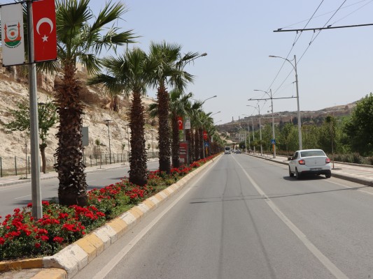 Şanlıurfa'da cadde ve sokaklarda görsel şölen