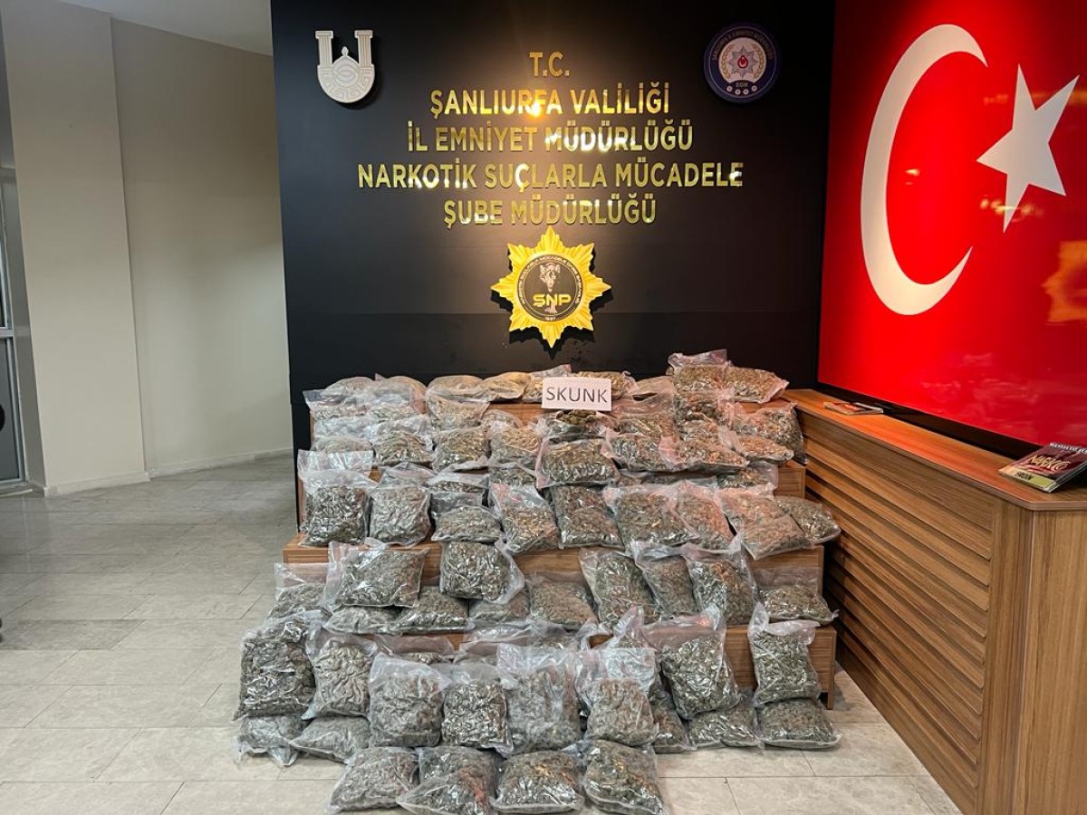 Şanlıurfa'da narkotik operasyonu