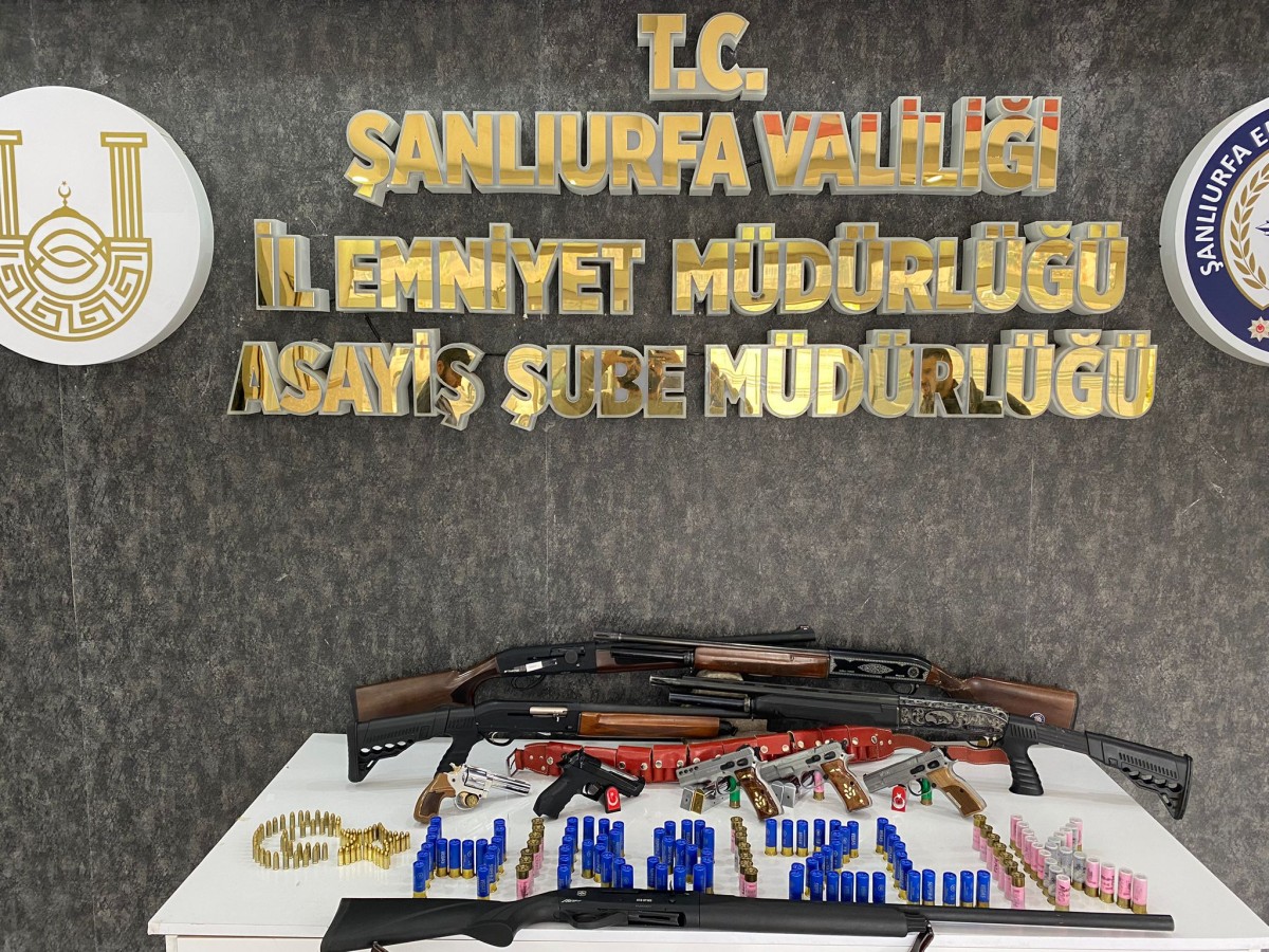 Şanlıurfa merkezli 5 ilde silah kaçakçılığı operasyonu