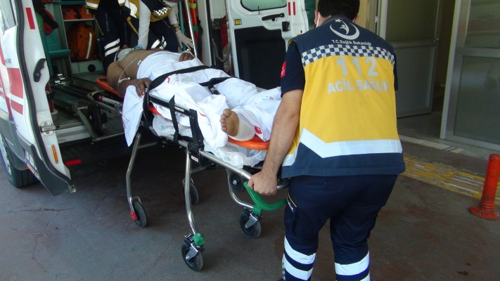 Şanlıurfa’da motosiklet takla attı