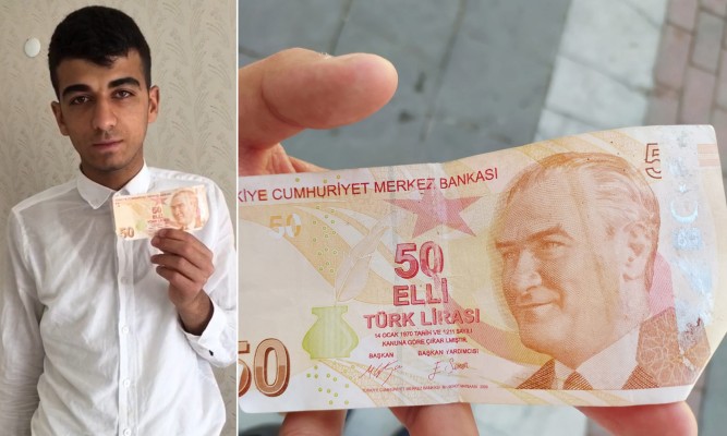 Hatalı basılan 50 TL’ye 50 bin TL istiyor
