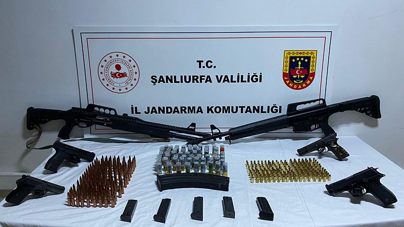 Şanlıurfa’da uyuşturucu ve silah kaçakçılığı operasyon: 5 gözaltı