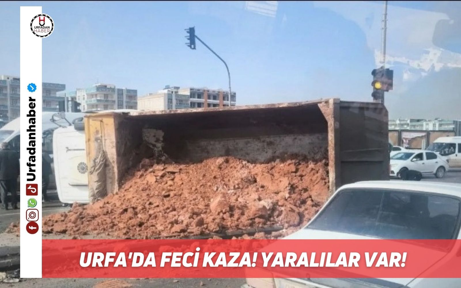 Urfa'da feci kaza! Yaralılar var!