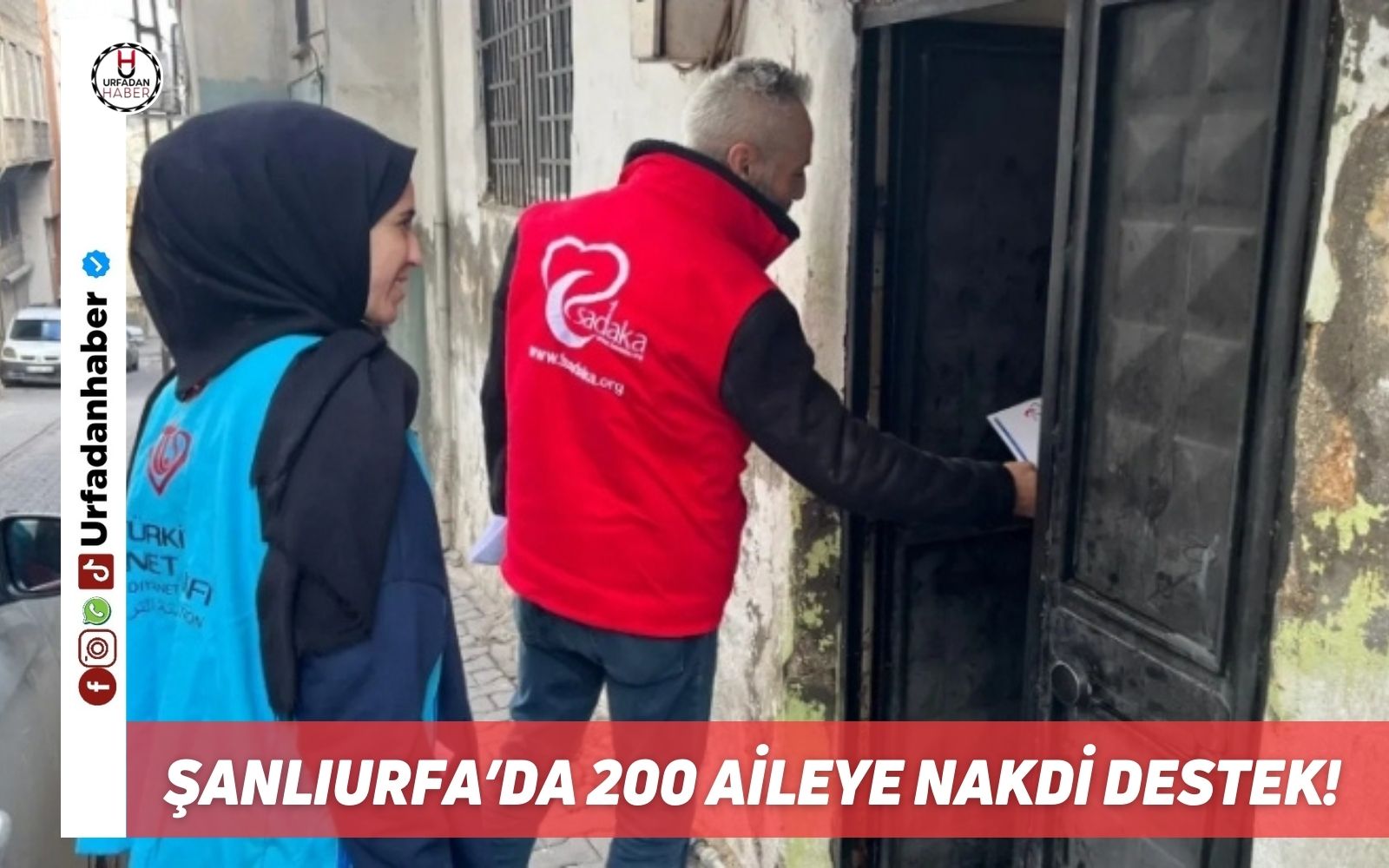 Şanlıurfa’da 200 aileye nakdi destek!