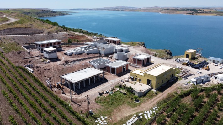 Hilvan İçme Suyu Arıtma Tesisi İkmal inşaatı sürüyor