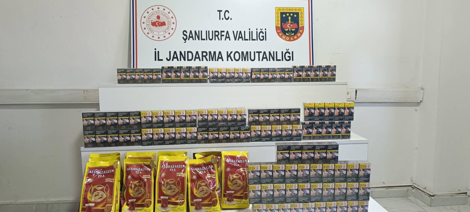 Şanlıurfa’da kaçak tütün ve çay operasyonu: 24 şüpheli hakkında işlem