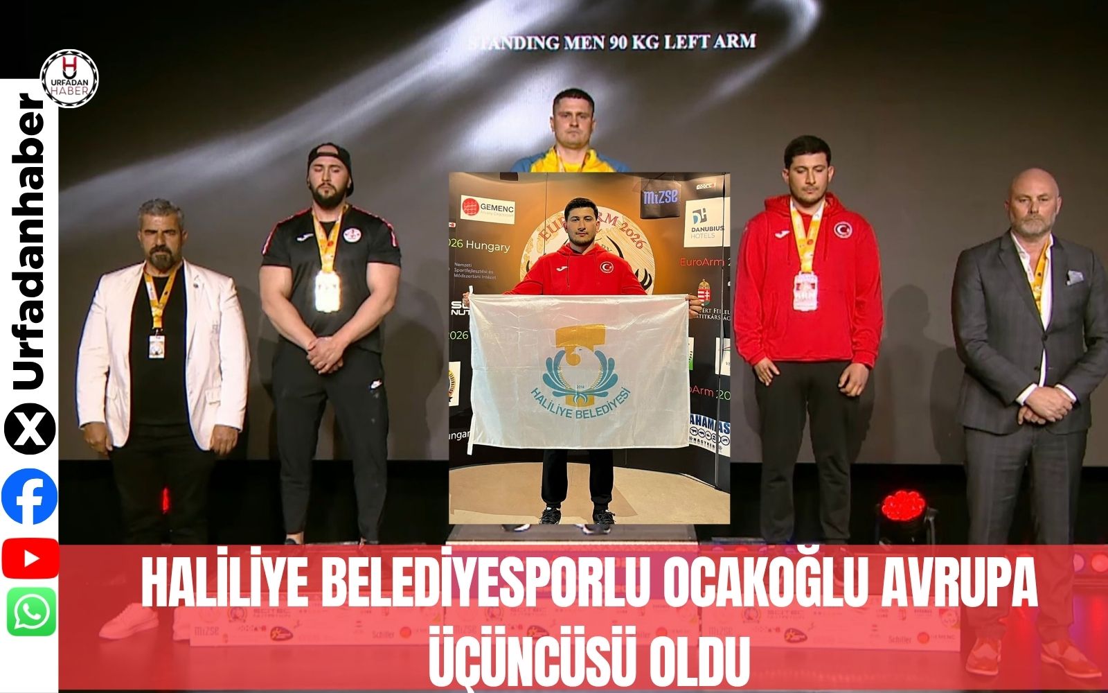HALİLİYE BELEDİYESPORLU OCAKOĞLU AVRUPA ÜÇÜNCÜSÜ OLDU