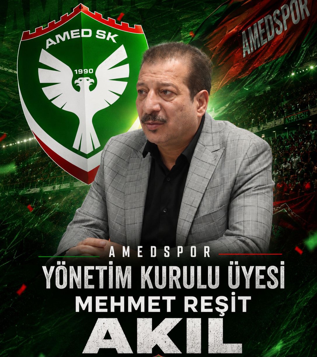 Amedspor’da Alkış Alan İsim: Mehmet Reşit Akıl Yönetime Girdi