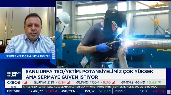 ŞUTSO Başkanı Yetim, huzur ortamının sağlayacağı yeni fırsatları anlattı