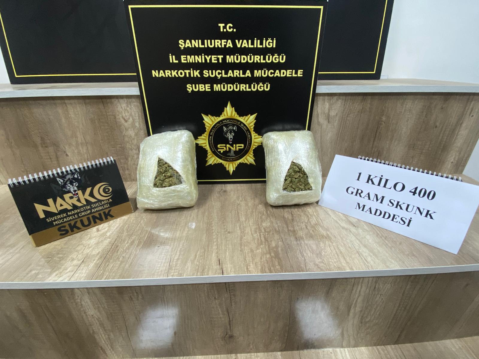 Şanlıurfa’da uyuşturucu operasyonu: 2 şüpheli tutuklandı