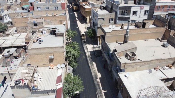 Haliliye'de yol yapım çalışmaları sürüyor