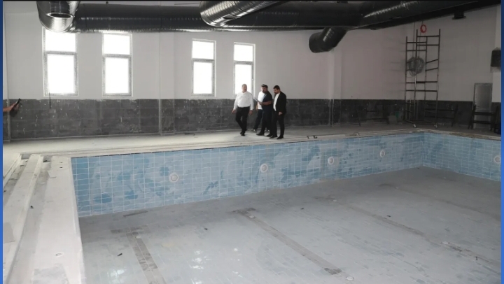 Haliliye'deki yarı olimpik havuzda sona gelindi