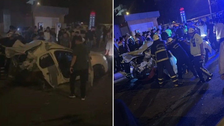 Şanlıurfa’da gece saatlerinde korkunç kaza!