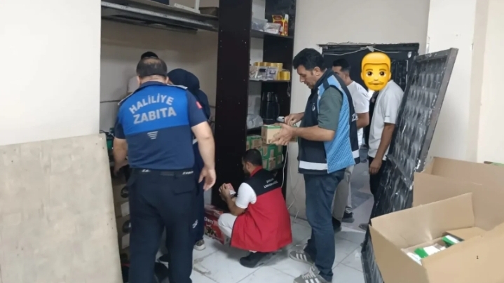 Haliliye’de bir işletme mühürlendi! Çok sayıda ürüne el konuldu