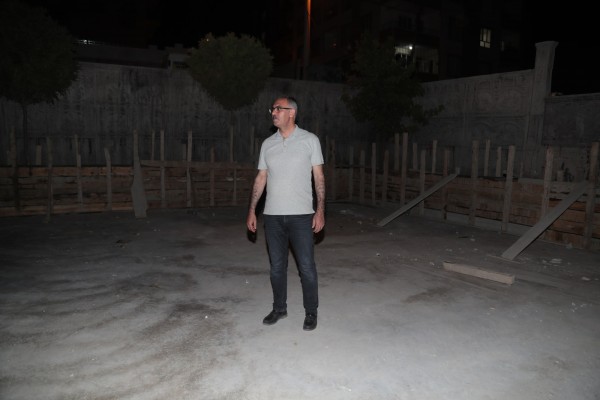 Kuş, kapalı semt pazarı yapımını inceledi