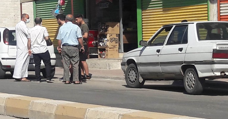 Sınava giderken  kaza yaptı