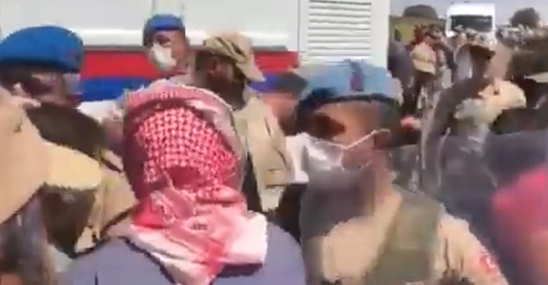 Çiftçiler ile jandarma arasında gerginlik