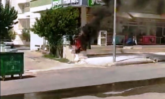 Şanlıurfa'da trafo yangını