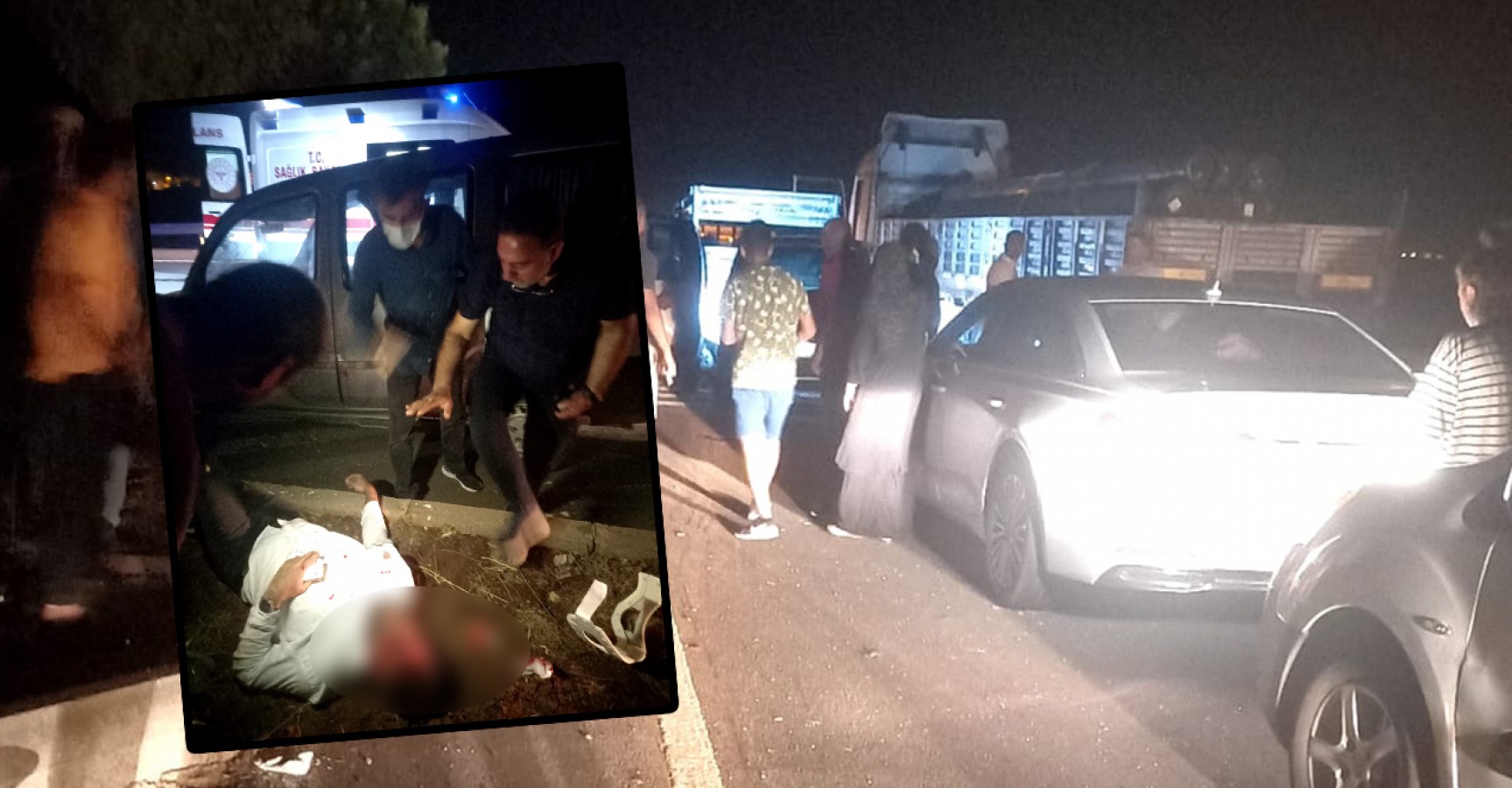 Hilvan girişinde zincirleme trafik kazası: 5 yaralı