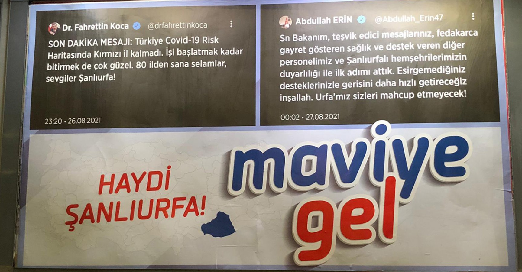 Valilikten Urfalılara "Maviye gel" çağrısı