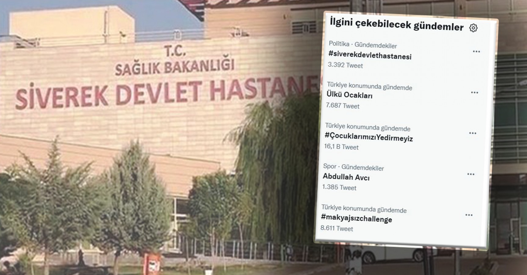 Siverek Devlet Hastanesi, Twitter’da gündem oldu
