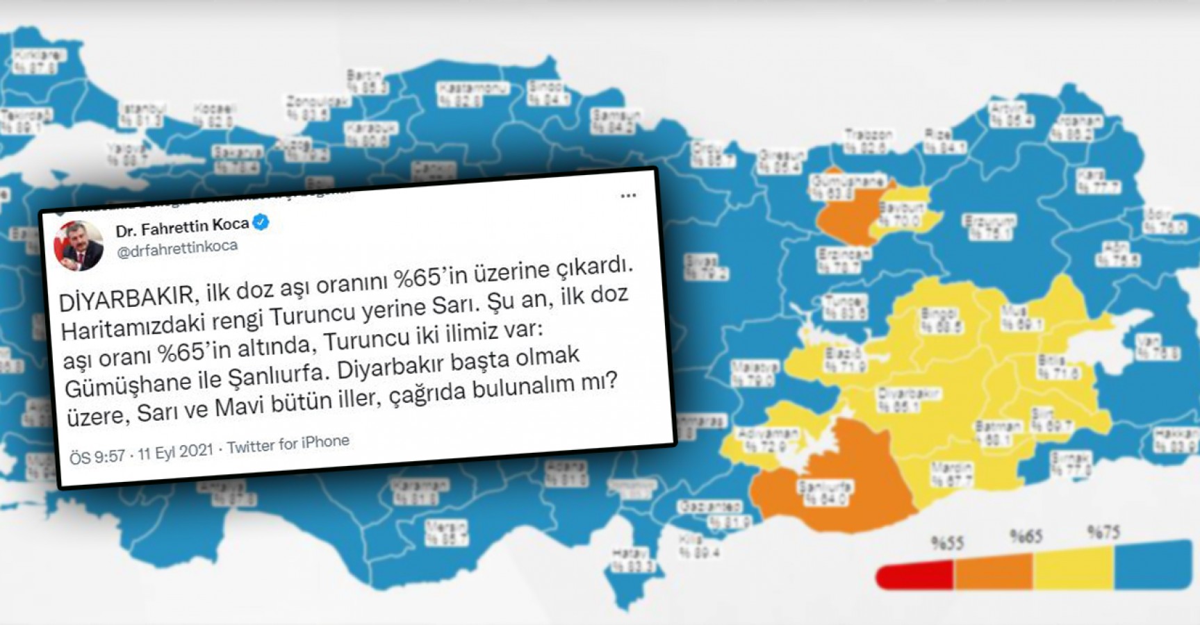 Urfa turuncuda kaldı! Bakan Koca’dan açıklama geldi