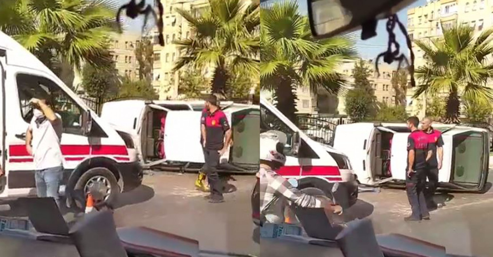 Urfa'da otomobil takla attı: 3 yaralı