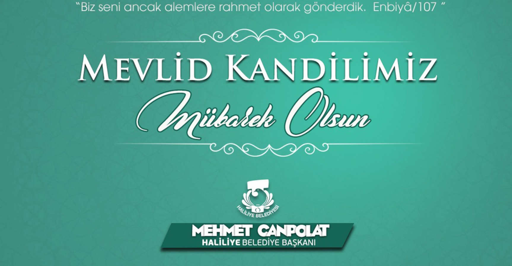 Başkan Canpolat’tan Mevlid Kandili kutlaması