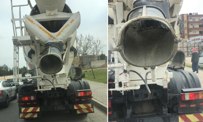 Beton firmaları yollara zarar vermeye devam ediyor