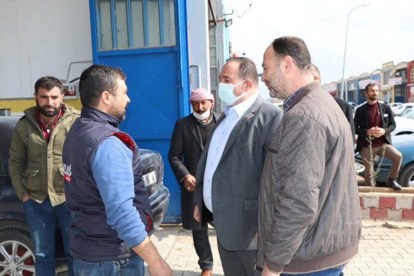 Ekinci esnafın sorunlarını dinledi