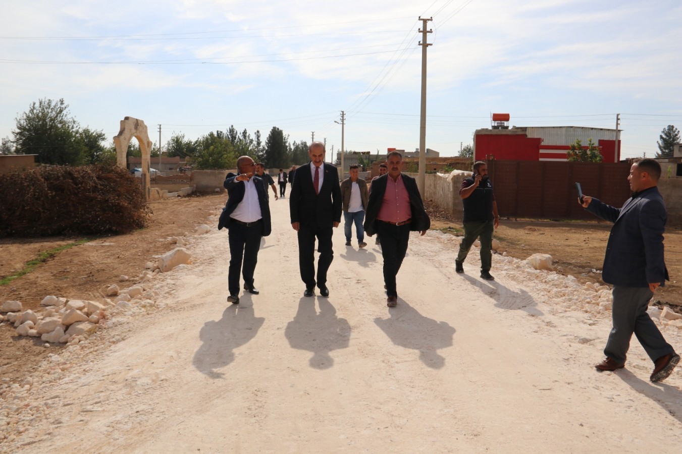 Akçakale kırsalında yol çalışması