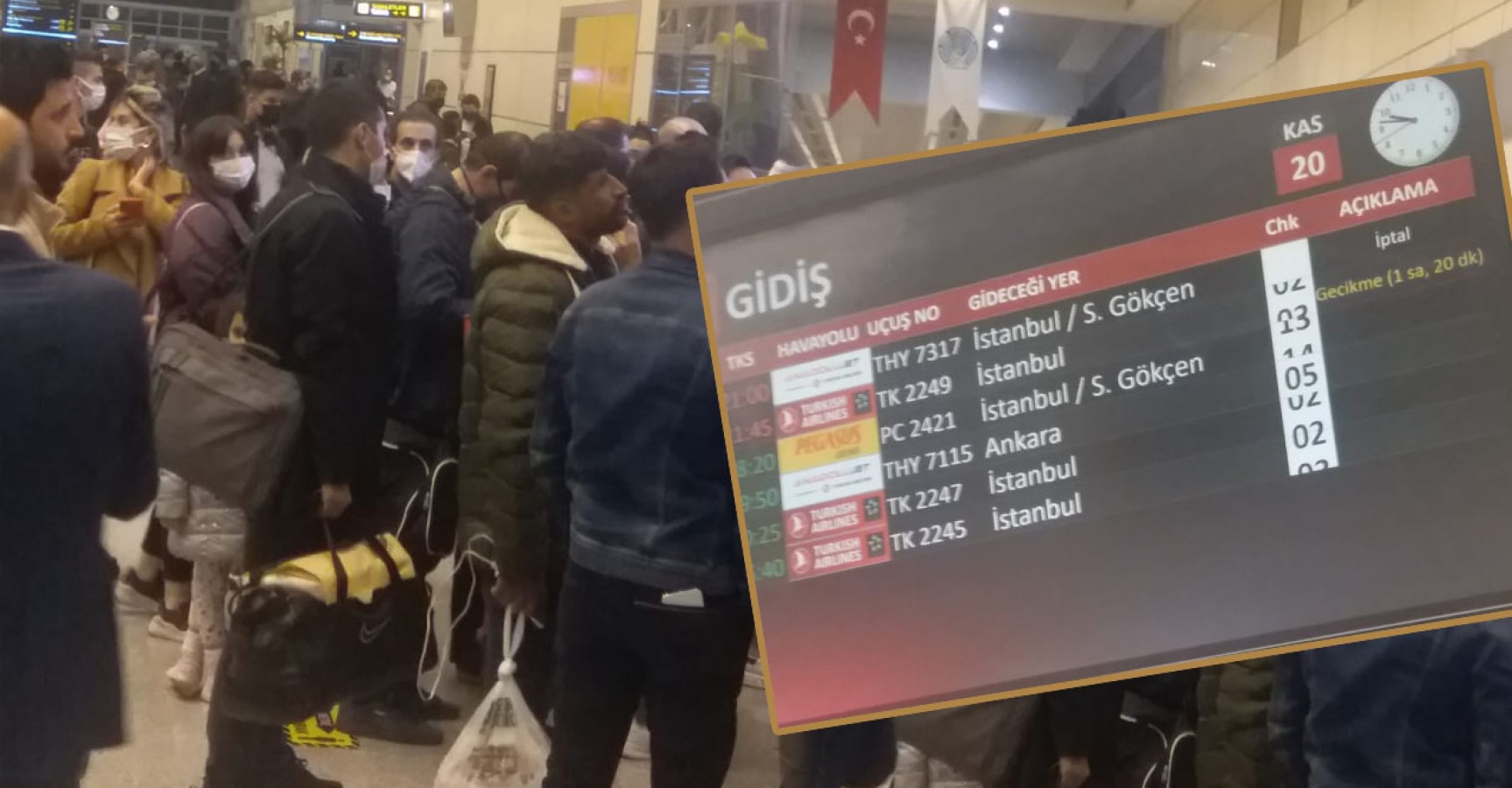 Şanlıurfa uçuşu iptal oldu! Yolcular perişan...