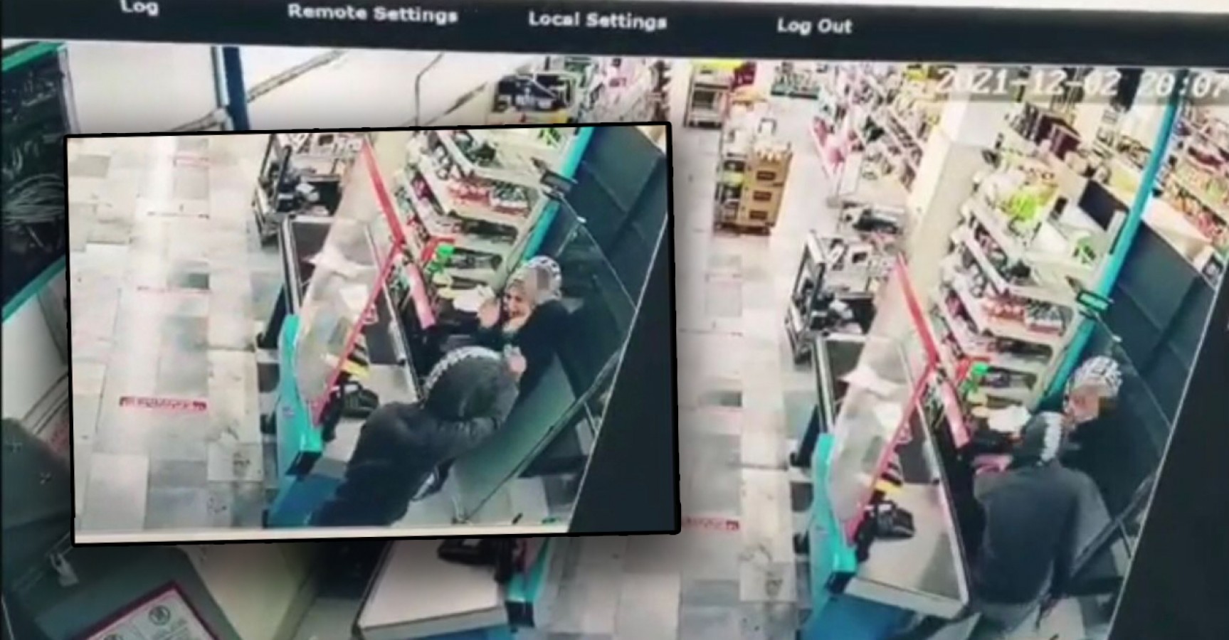 Zincir markette silahlı soygun