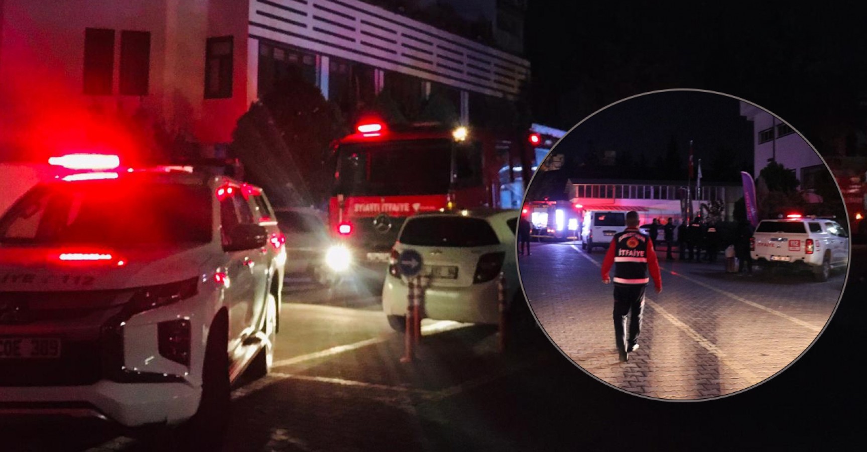 Öğretmenevinde korkutan yangın! Kalanlar tahliye edildi