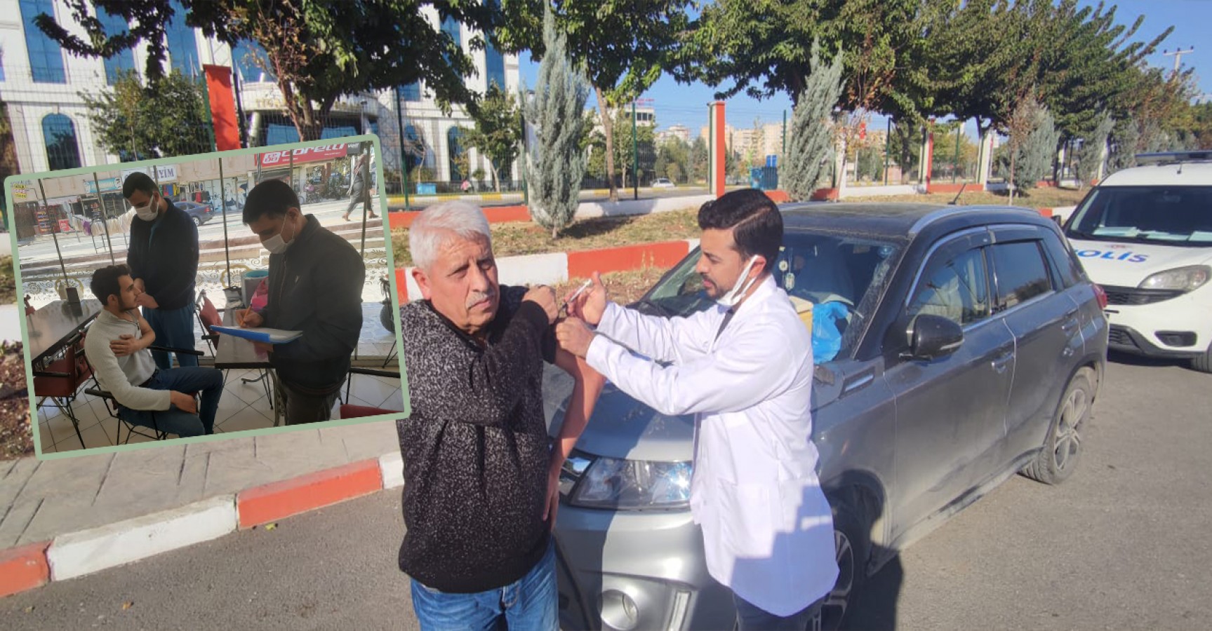 Haliliye’de esnaf ve yatalak hastalara aşı yapıldı