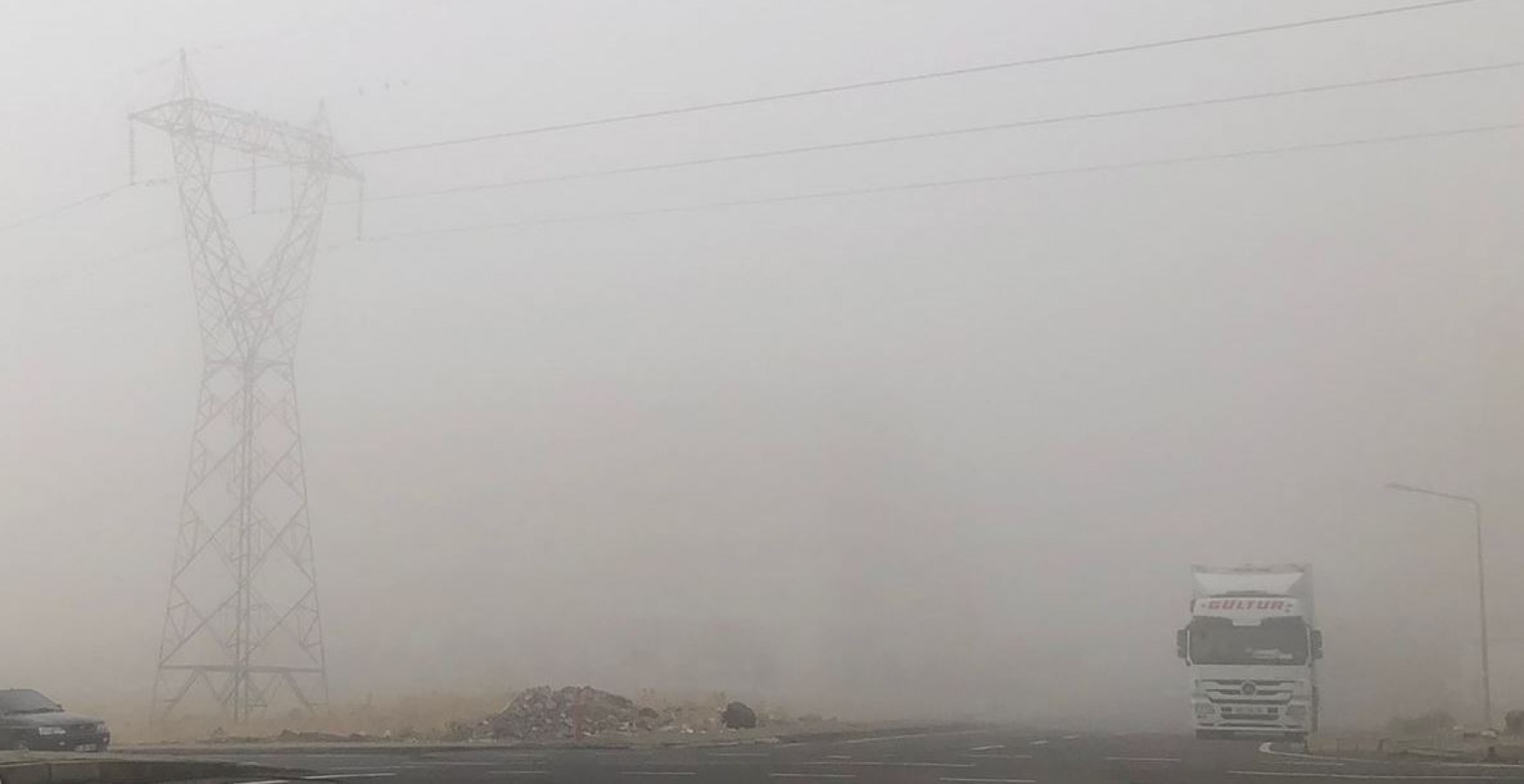 Şanlıurfa'nın yüksek kesimlerinde yoğun sis