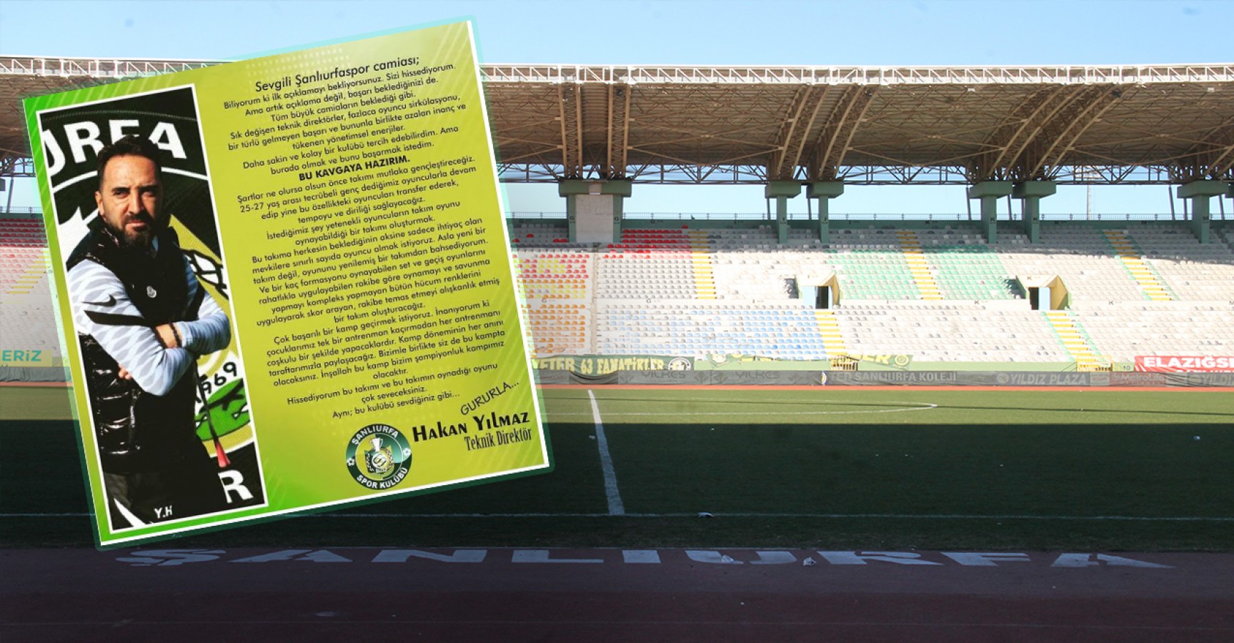Yeni teknik adamdan Urfaspor camiasına ilk mesaj
