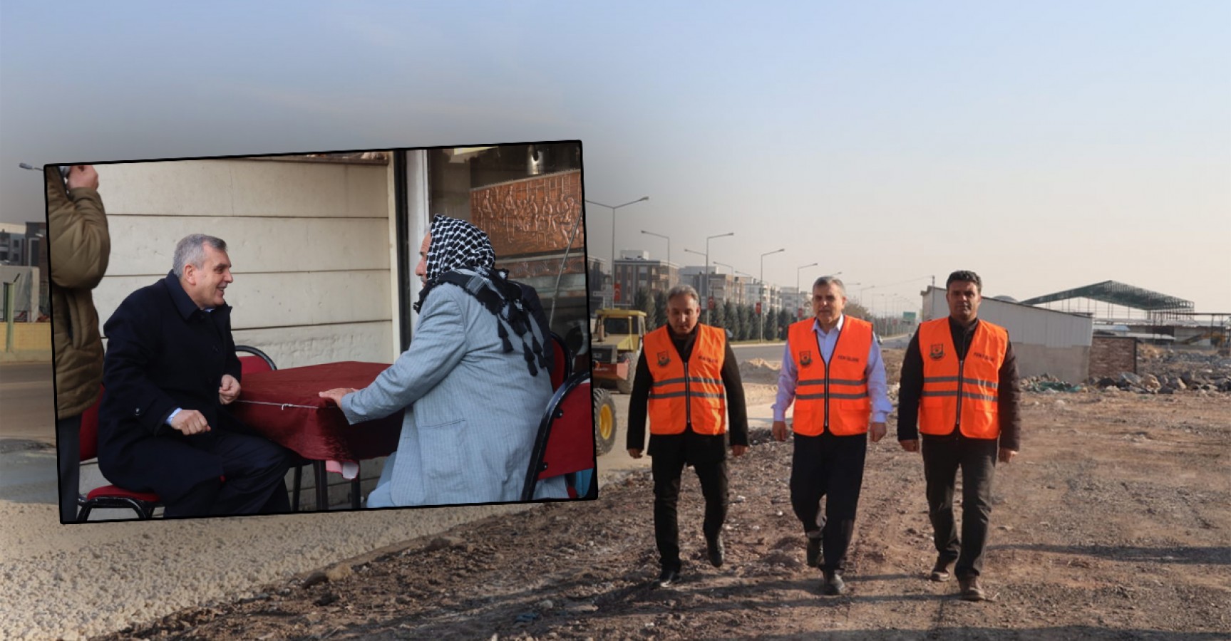 Başkan Beyazgül yol genişletme çalışmalarını denetledi