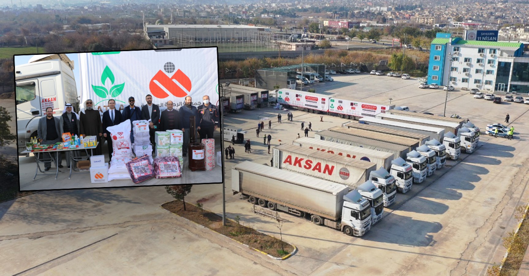 Barış Pınarı bölgesine 21 tır insani yardım