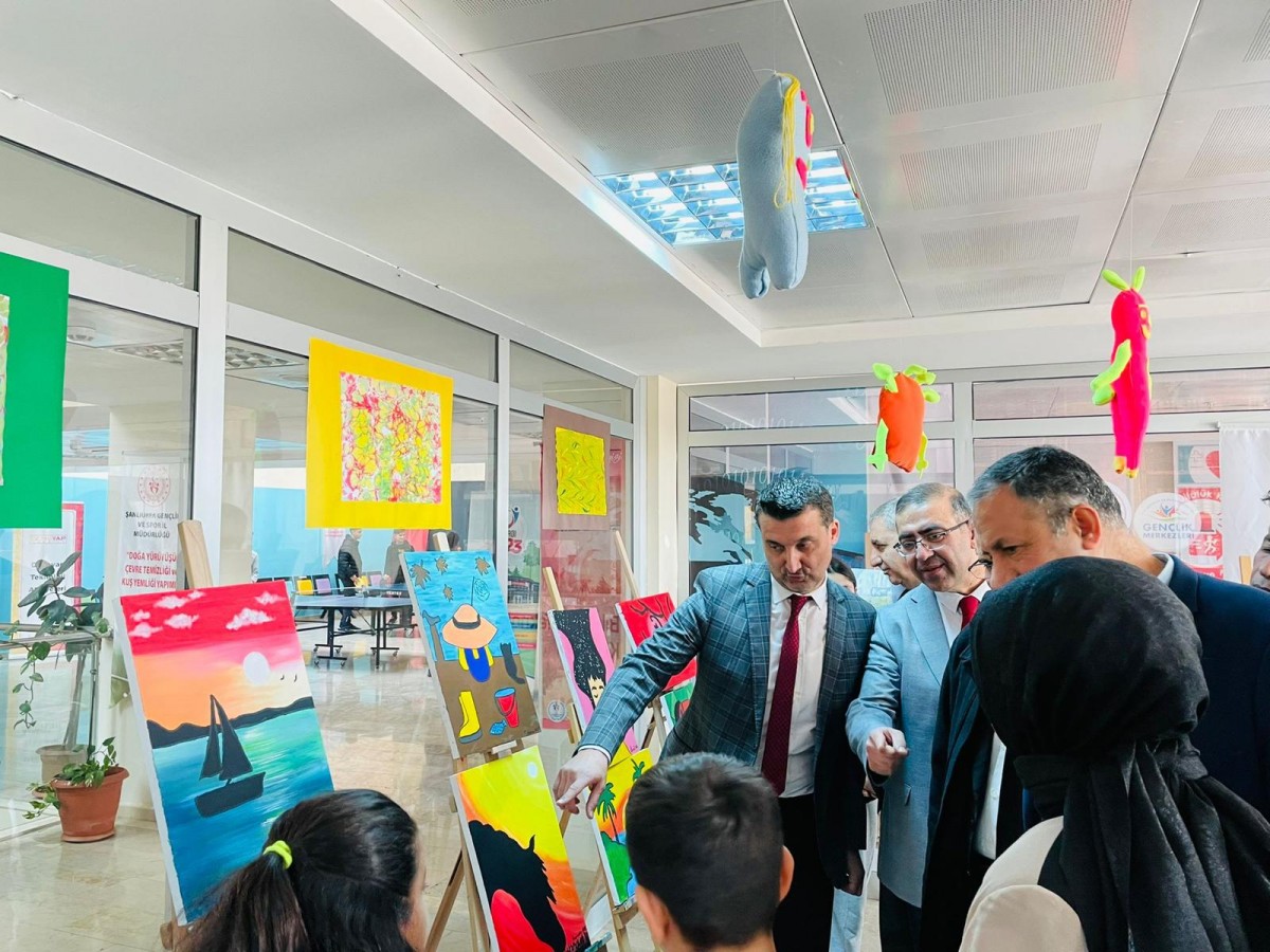 Karaköprü'de sanat eserleri tanıtıldı