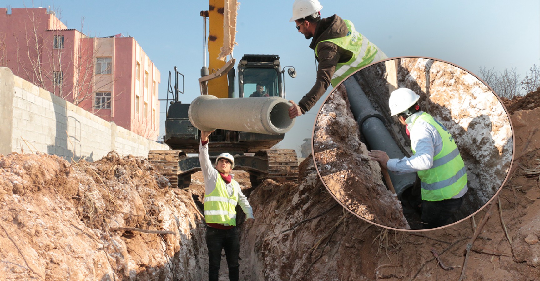 Ceylanpınar’a 12 bin metre kanalizasyon hattı