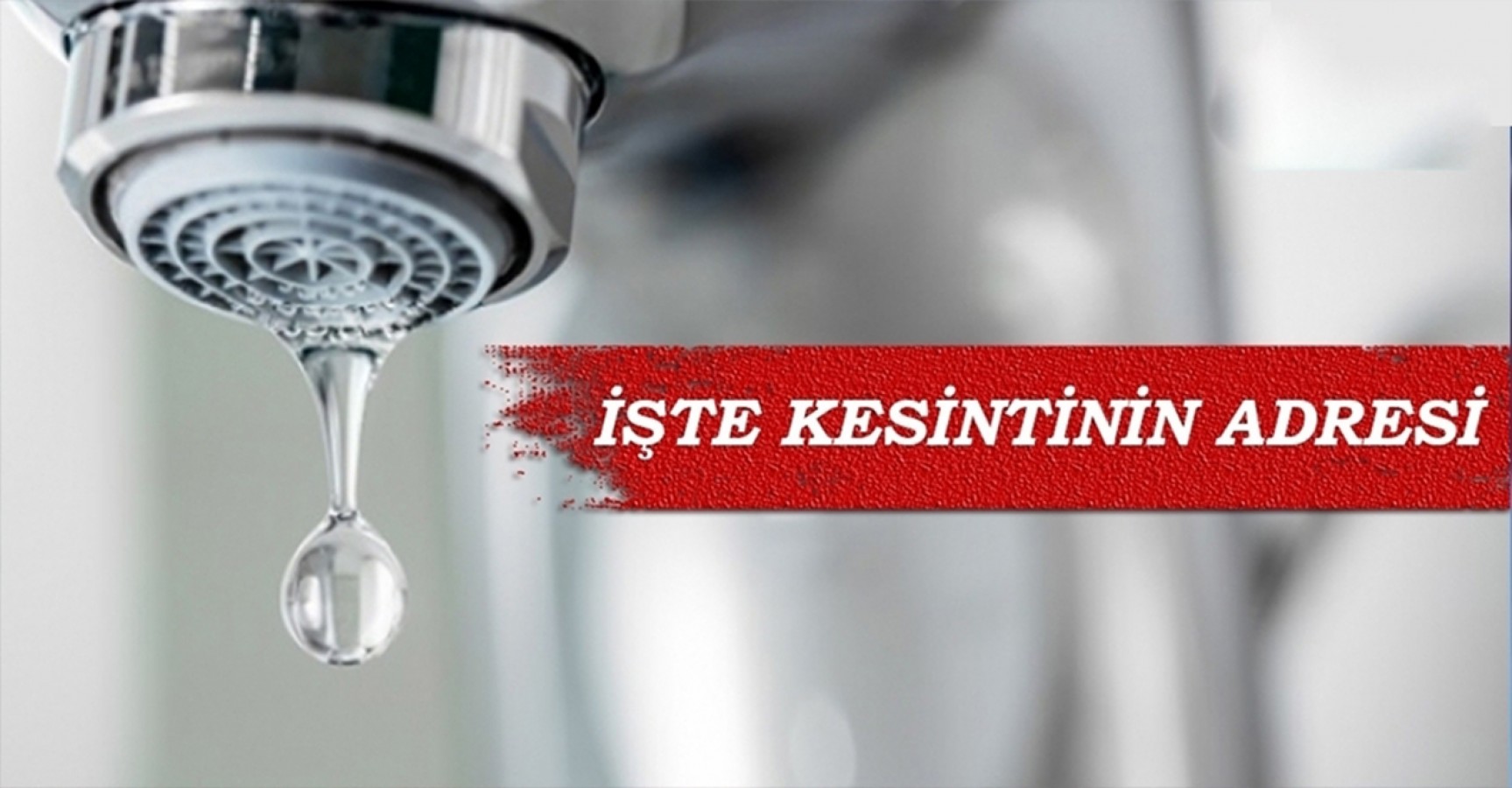 Eyyübiye için su kesintisi uyarısı