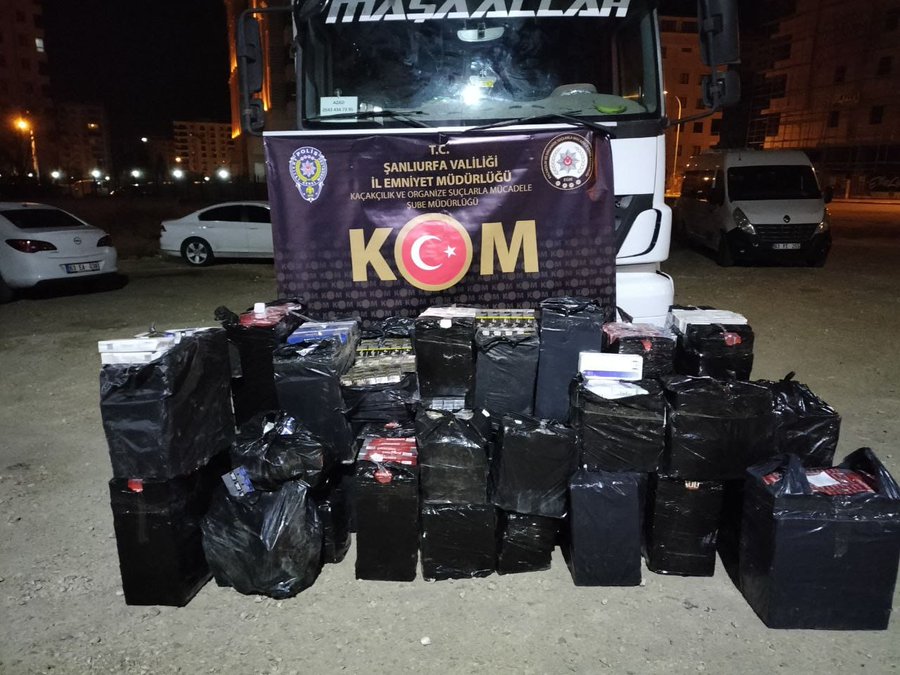 Şanlıurfa'da binlerce kaçak paket ele geçirildi!