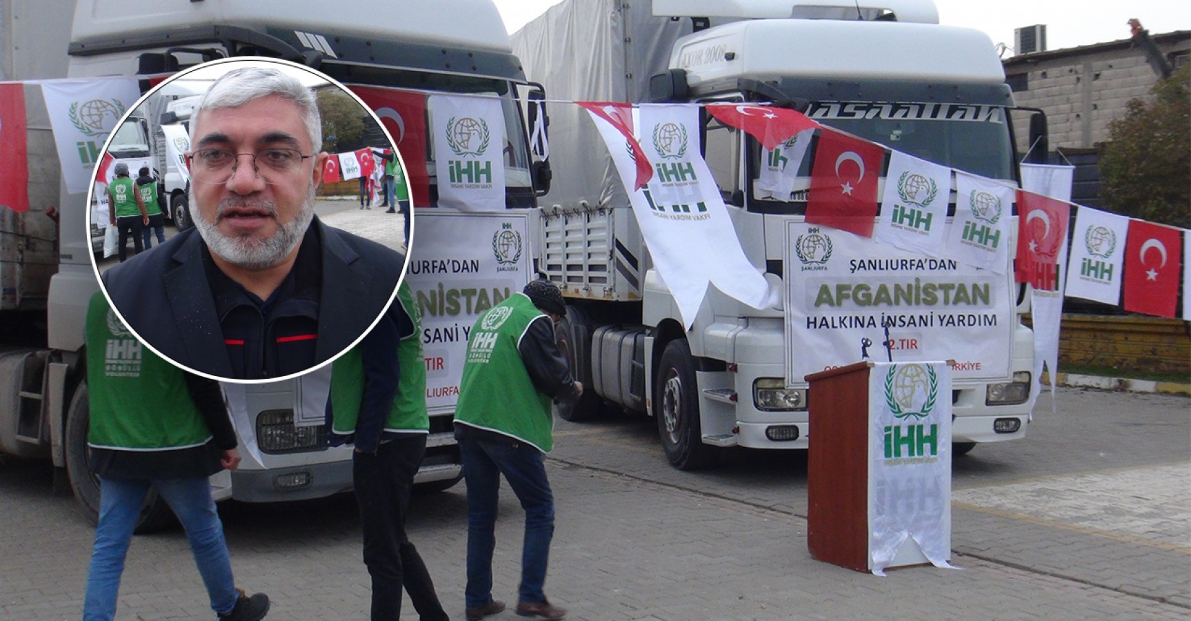 Şanlıurfa İHH’dan Afganistan’a 2 tır yardım