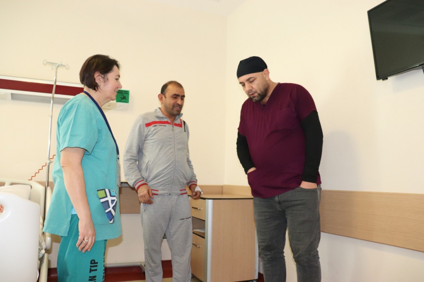 Beyin kanaması geçiren hasta hayata tutundu