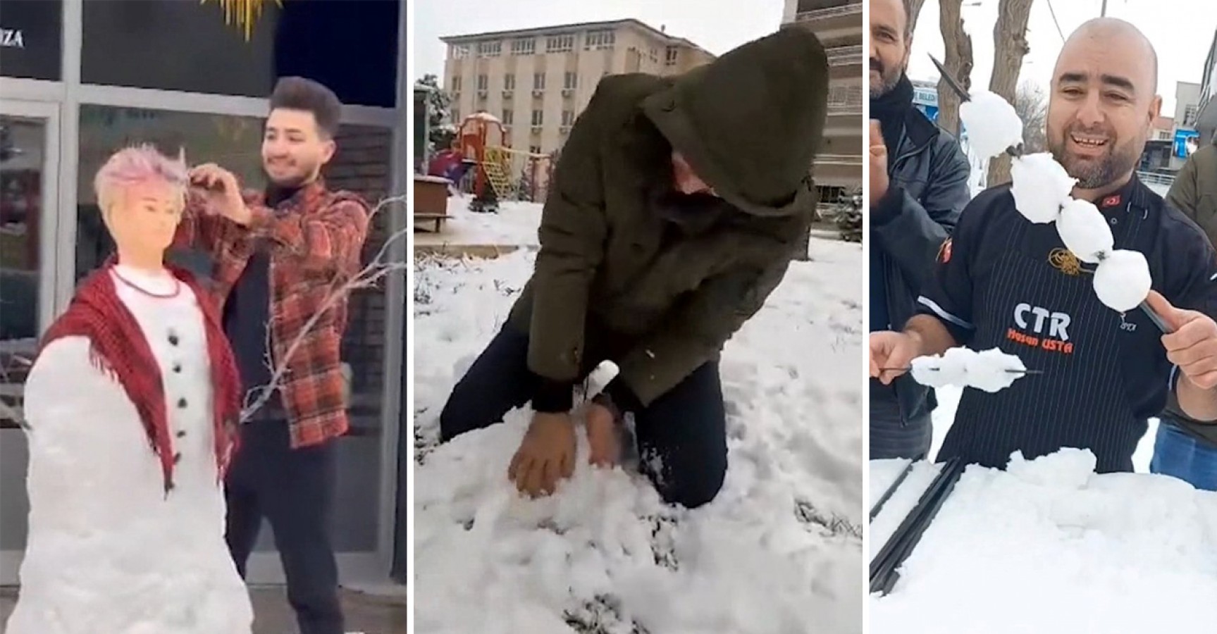 Şanlıurfa'ya has kar temalı paylaşımlar