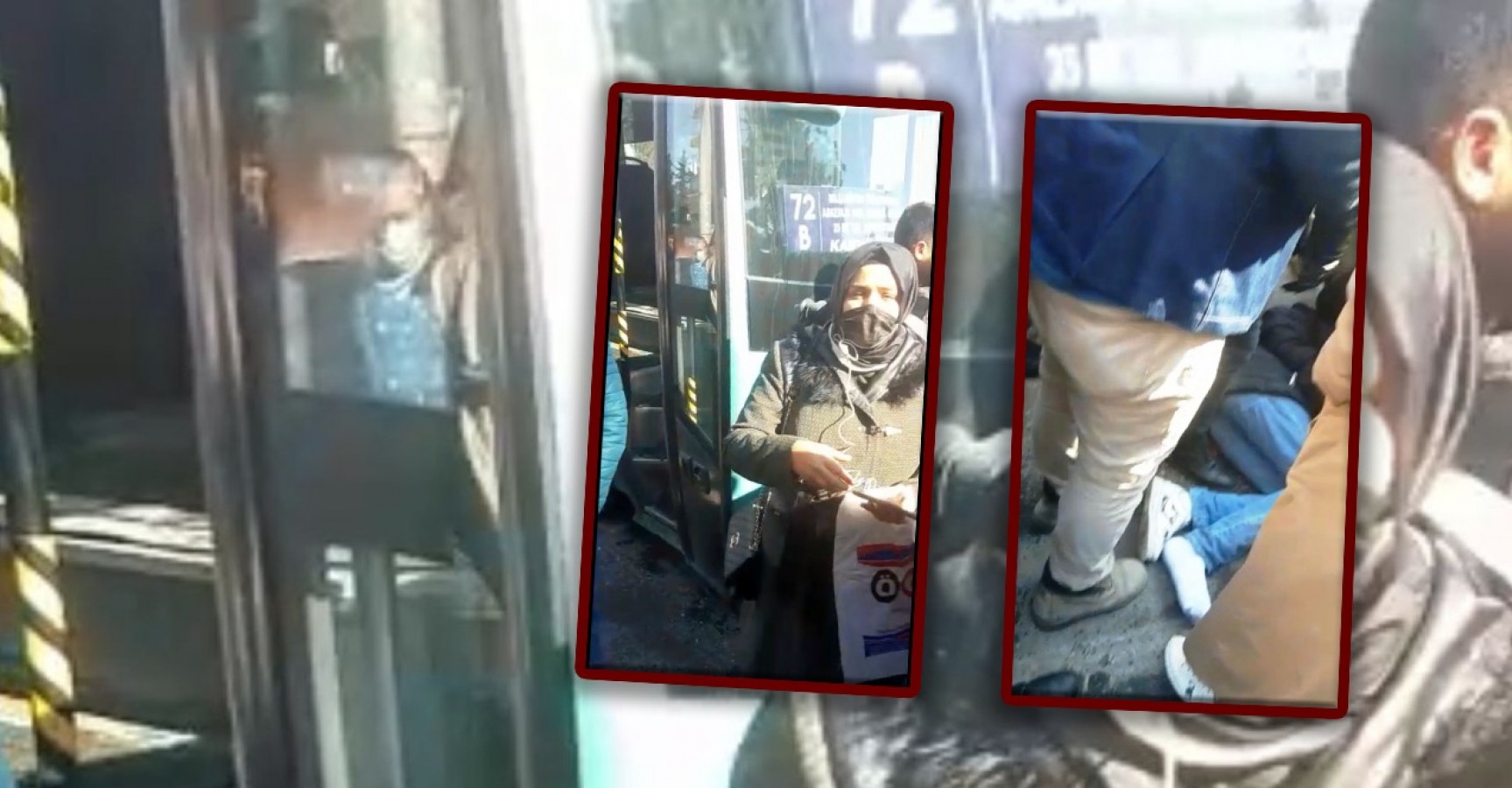 Özel halk otobüsü yayaya çarptı!